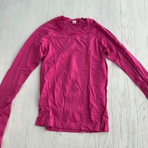 Lululemon sonic pink long sleeve